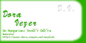 dora vezer business card